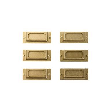 Mosiężne etykiety do przyklejania TRAVELER'S COMPANY BRASS PRODUCTS