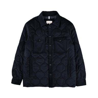 Brooksfield Quilted Corduroy Jacket — Navy