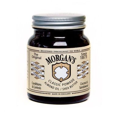 Morgan's Classic Pomade – pomada do włosów z masłem shea i olejkiem migdałowym (100 g)