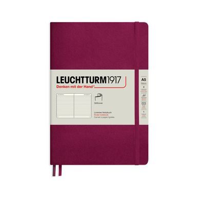 Średni notatnik LEUCHTTURM1917 Medium Softcover Notebook - A5, miękka okładka, w linie, 123 strony
