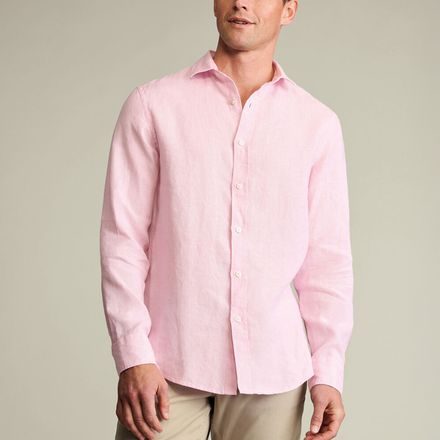 Charles Tyrwhitt Pure Linen Shirt — Pink