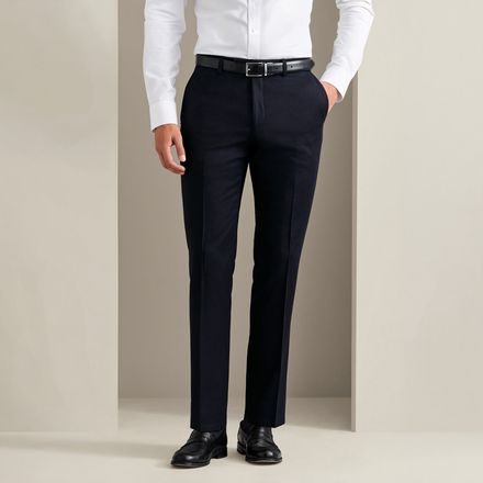 Charles Tyrwhitt Italian Flannel Suit Pants — Navy