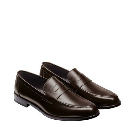 Charles Tyrwhitt Leather Penny Loafers — Dark Chocolate