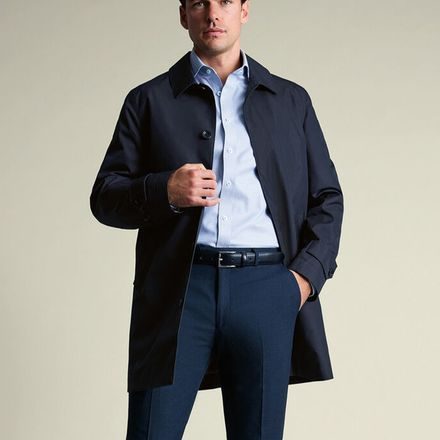 Charles Tyrwhitt Showerproof Raincoat — Navy