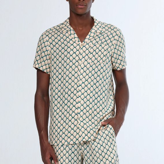 Scotch & Soda — Regular Fit Short-Sleeve Viscose Shirt