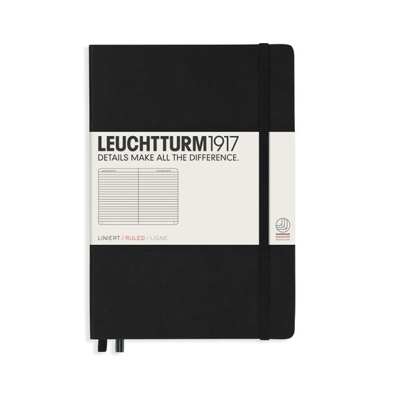 Średni notatnik LEUCHTTURM1917 Medium Hardcover Notebook - A5, twarda okładka, w linie, 251 stron