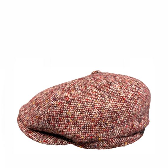 Stetson 6-Panel Donegal Virgin Wool Cap — Red