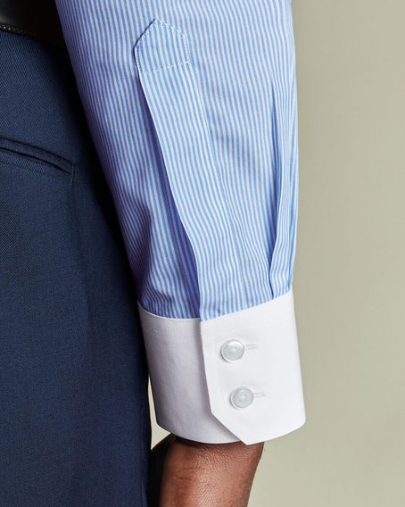 Charles Tyrwhitt Bengal Stripe Winchester Shirt — Sky Blue