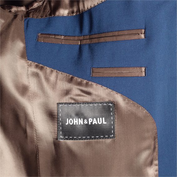 Garnitur wełniany John & Paul - niebieski