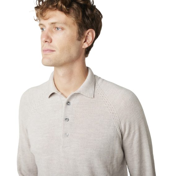 Peregrine Beauford Polo Shirt — Light Grey