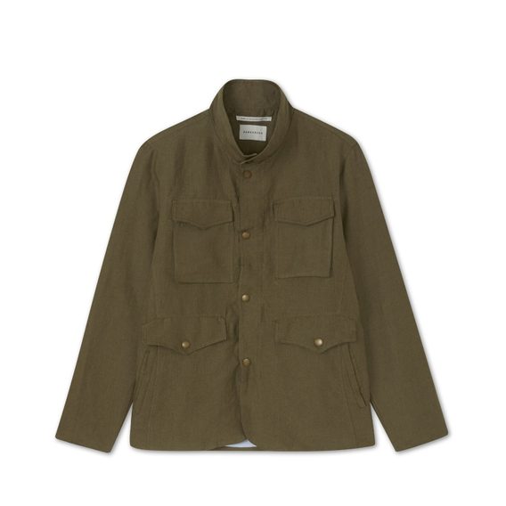 Peregrine Malvern Linen Jacket — Moss