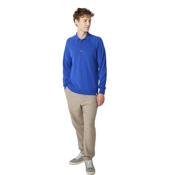 Peregrine Beauford Polo Shirt — Cobalt