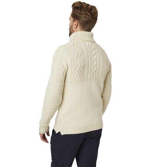 Peregrine Fisherman Roll Neck Jumper — Ecru