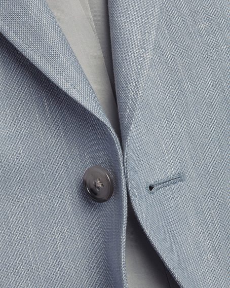 Charles Tyrwhitt Cotton/Linen Jacket — Ice Blue