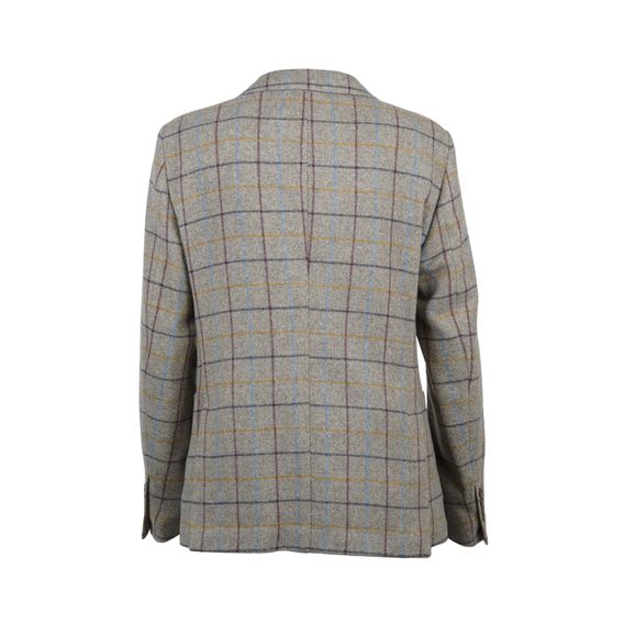Wełniana marynarka Royal Row London - Grey Multicolor Check