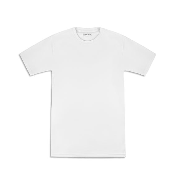Porządny T-shirt John & Paul - biały