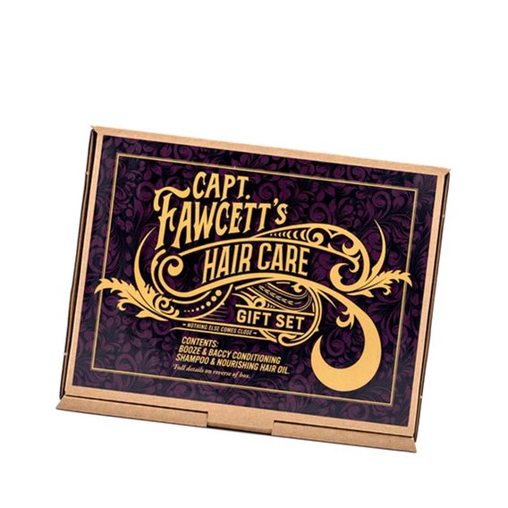 Cpt. Fawcett — Booze & Baccy Shampoo & Hair Oil Gift Set