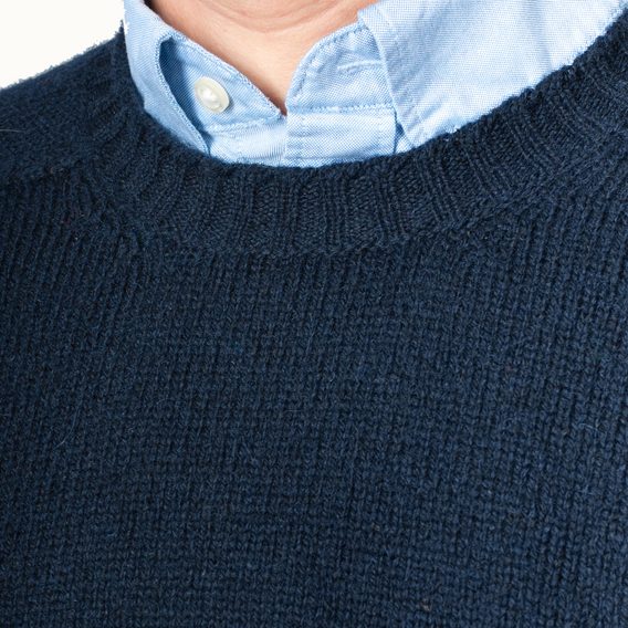 Jamieson's Saddle Shoulder Jumper — Navy
