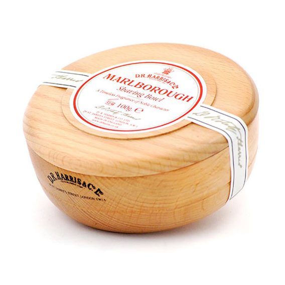 Drewniana miska z mydłem do golenia D.R. Harris - Marlborough (100 g)