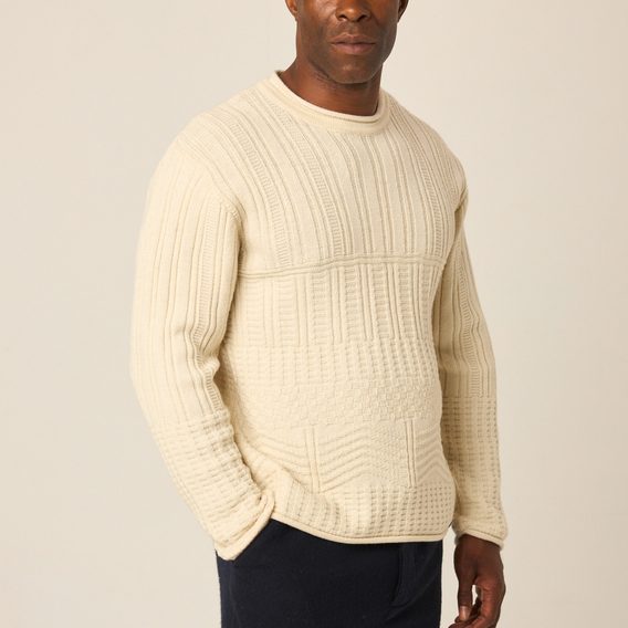 Peregrine Marina Crew Jumper — Cream