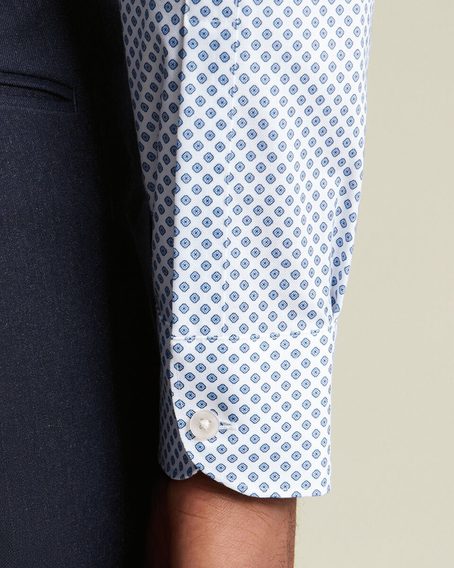 Charles Tyrwhitt Non-Iron Stretch Slim Fit Shirt — Diamond Print