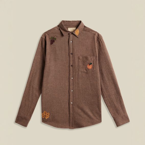 Portuguese Flannel Embroidery Flannel — Almond