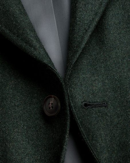 Charles Tyrwhitt Wool Textured Jacket — Forest Green