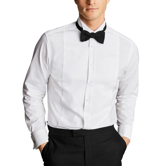 Charles Tyrwhitt Wing Collar Marcella Bib Tuxedo Shirt