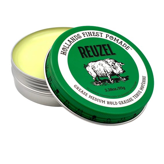 Reuzel Green Grease Medium Hold – pomada do włosów (113 g)