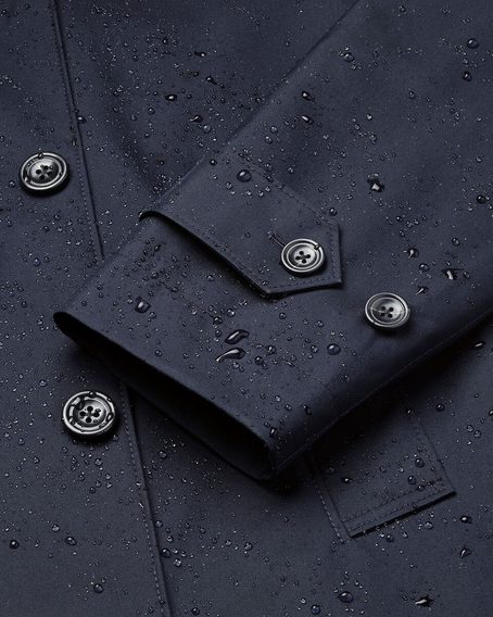 Charles Tyrwhitt Showerproof Raincoat — Navy