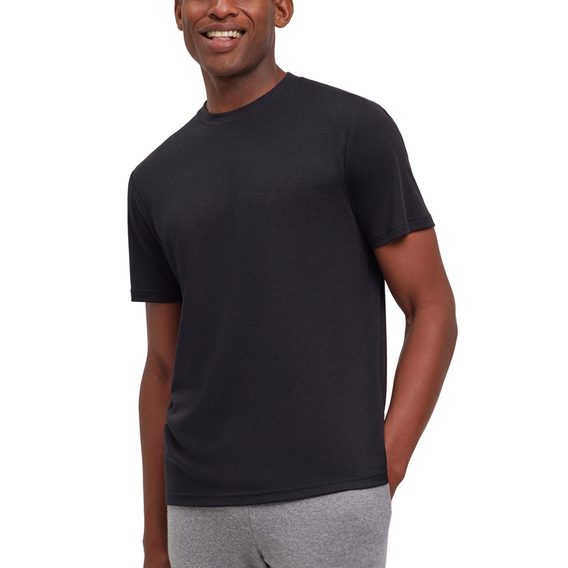 Falke Round-Neck T-Shirt — Black
