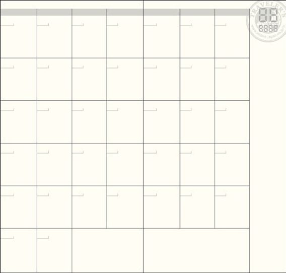 TRAVELER'S 017 — Free Diary (Monthly)