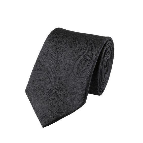 Charles Tyrwhitt Paisley Silk Tie — Black