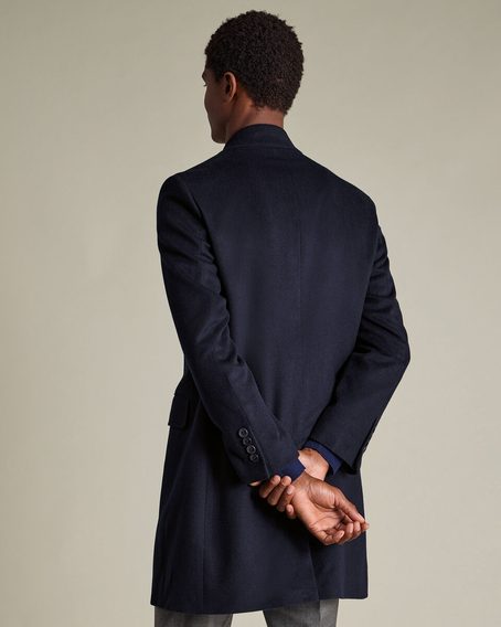 Charles Tyrwhitt Pure Wool Double Breasted Overcoat