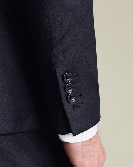 Charles Tyrwhitt Italian Flannel Suit Jacket — Navy