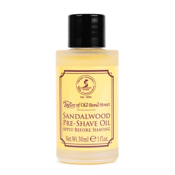 Olejek przed goleniem z zapachem drzewa sandałowego Taylor of Old Bond Street (30 ml)