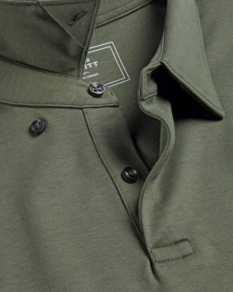 Charles Tyrwhitt Smart Jersey Polo — Olive