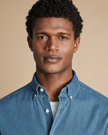 Charles Tyrwhitt Button-Down Collar Denim Shirt