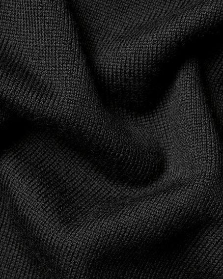 Charles Tyrwhitt Merino V-Neck Jumper — Black