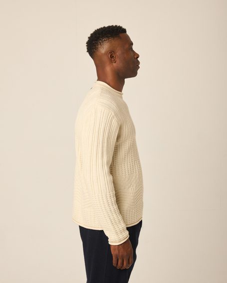 Peregrine Marina Crew Jumper — Cream