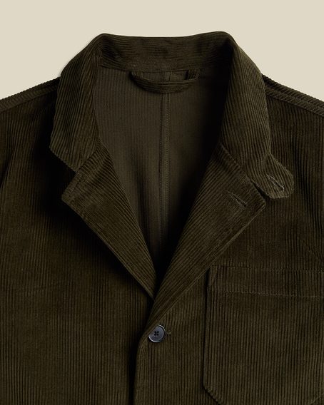 Portuguese Flannel Working Blazer Cord — Olive