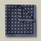 Charles Tyrwhitt Wool Silk Medallion Print Pocket Square — French Blue