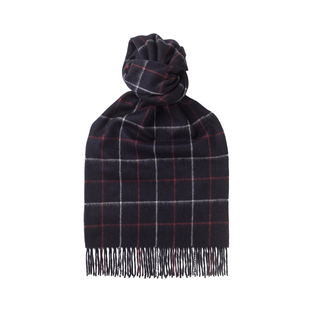 Gentleman Store - Joshua Ellis Traditional Check Cashmere Scarf - Joshua Ellis 1767 - Fulare ...