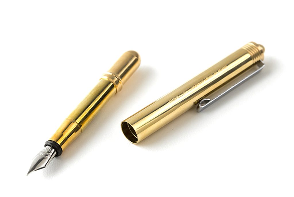 Gentleman Store - Stilou peniță din alamă TRAVELER'S COMPANY BRASS PRODUCTS  - Traveler's Company - Creioane și stilouri - Produse de papetărie,  Accesorii
