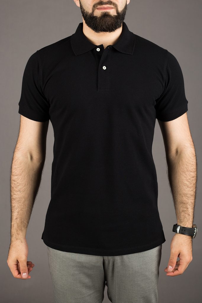 Gentleman Store - Tricou polo sidef John & Paul - negru - John & Paul - Tricouri  polo - Îmbrăcăminte