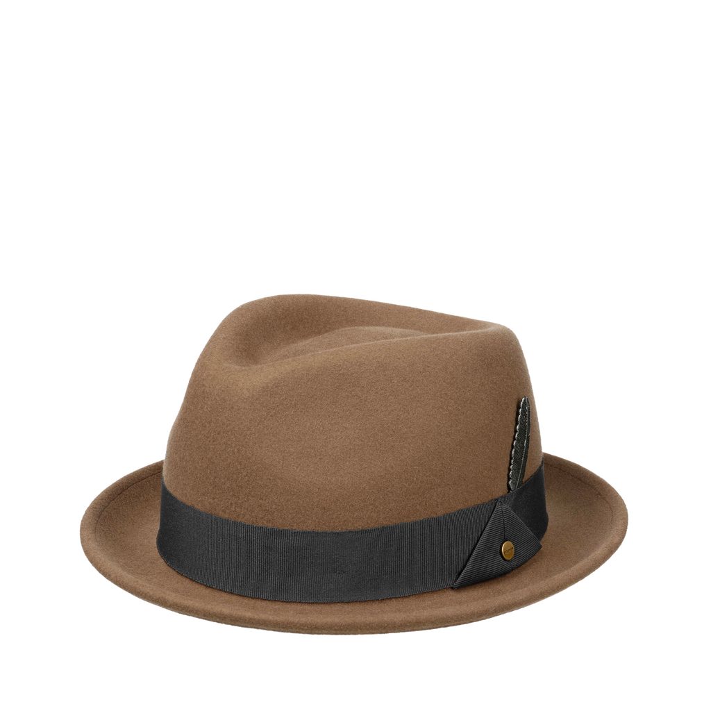 Gentleman Store - Pălărie de iarnă Stetson Player Woolfelt din fetru de lână  - Sand Brown - Stetson - Pălării și căciuli - Îmbrăcăminte