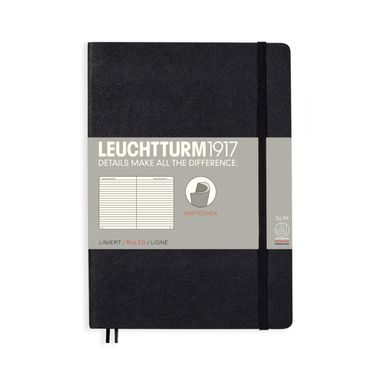 Carnet mediu LEUCHTTURM1917 Medium Softcover Notebook - A5, copertă moale, liniat, 123 pagini