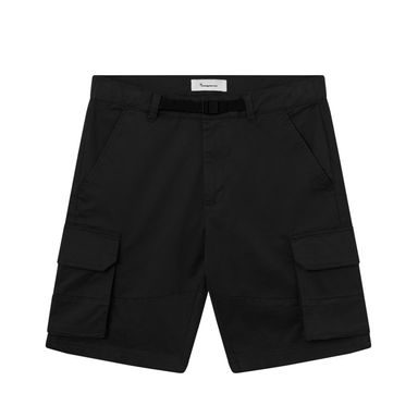 Pantaloni scurți sport din bumbac organic Knowledge Cotton Apparel — Black Jet