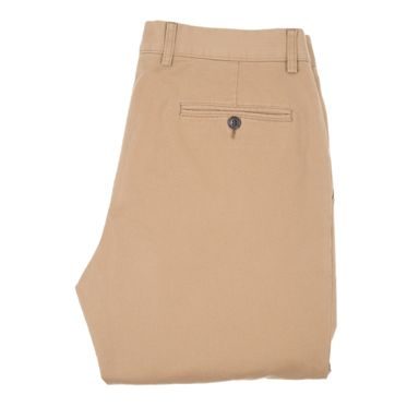 Brooksfield Pleated Linen Trousers — Terracotta