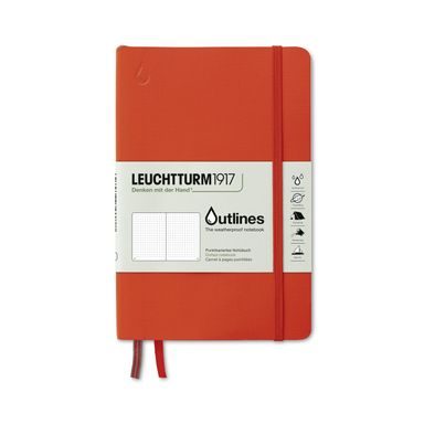 Carnet impermeabil LEUCHTTURM1917 Outlines Paperback Notebook - B6+, copertă moale, punctat, 89 pagini